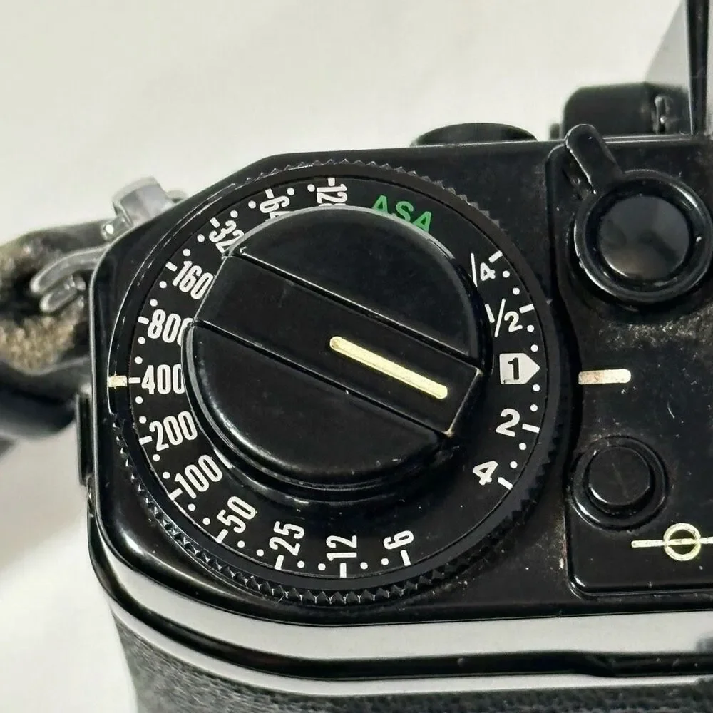 Vintage Canon A-1 Black 35 mm SLR with Strap/ Body Only